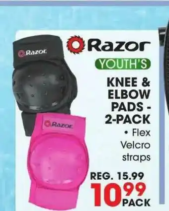 Big 5 Razor Youth's Knee & Elbow Pads - 2-pack offer