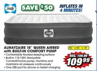 Big 5 Sealy Alwayzaire 18 offer