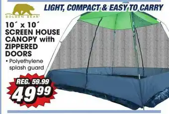 Big 5 10' X 10' Screen House Canopy With Zippered Doors offer