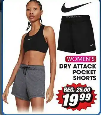 Big 5 Nike Women's Dry Attack Pocket Shorts offer
