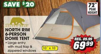 Big 5 Golden Bear North Rim 6-person Dome Tent offer