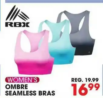 Big 5 Rbx Women's Ombre Seamless Bras offer
