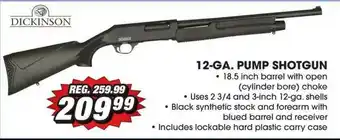 Big 5 Dickinson 12-ga. Pump Shotgun offer