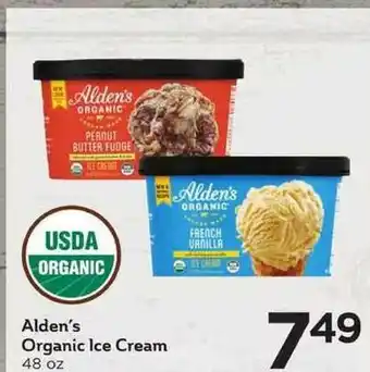 Cub Foods Alden's Organic Ice Cream offer
