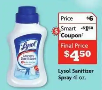 Family Dollar Lysol Sanitizer Spray offer