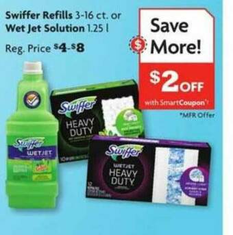 Family Dollar Swiffer Refills Or Wet Jet Solution offer