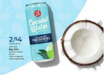 Rite Aid Big Win Coconut Water offer
