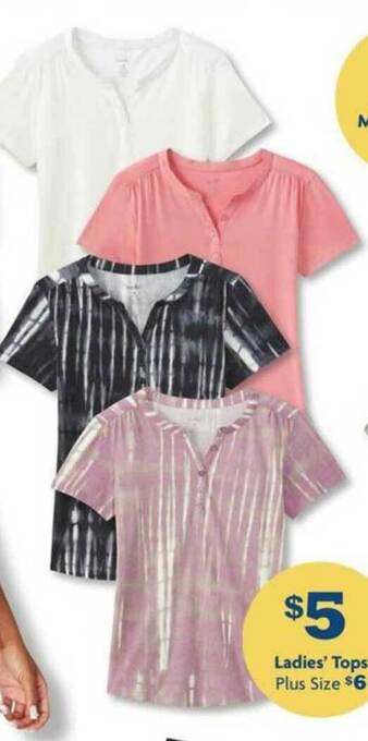 Family Dollar Ladies' Tops offer