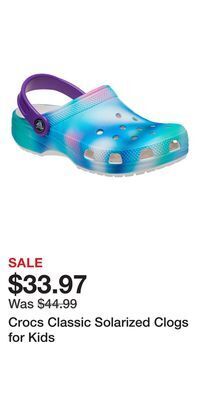 Cabela's Crocs classic solarized clogs for kids offer