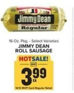 Food Lion Jimmy Dean Roll Sausage 16 oz offer