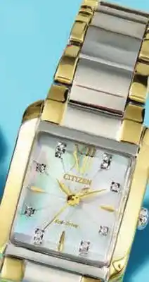 Macy's Citizen eco-drive women's bianca diamond-accent two-tone stainless steel bracelet watch 22mm offer