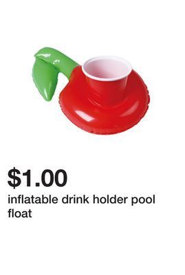 Five Below Inflatable drink holder pool float offer