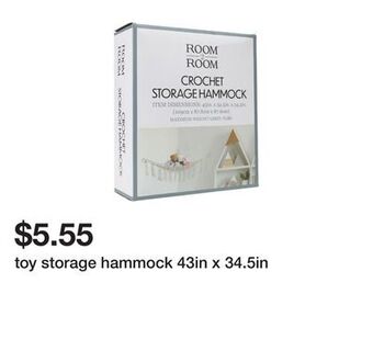 Five Below Toy storage hammock 43in x 34.5in offer