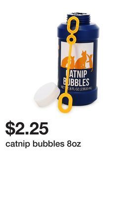 Five Below Catnip bubbles 8oz offer