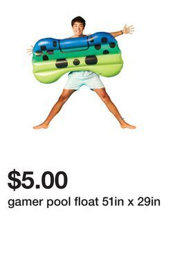 Five Below Gamer pool float 51in x 29in offer