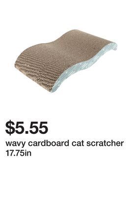 Five Below Wavy cardboard cat scratcher 17.75in offer