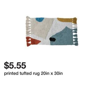 Five Below Printed tufted rug 20in x 30in offer