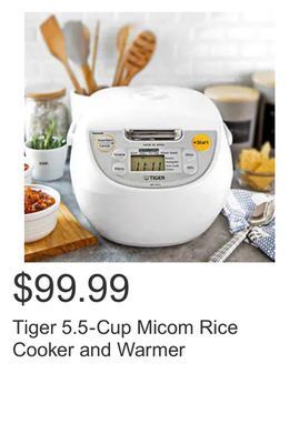 Costco Tiger 5.5-cup micom rice cooker and warmer offer