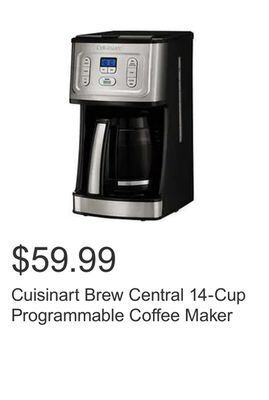 Costco Cuisinart brew central 14-cup programmable coffee maker offer