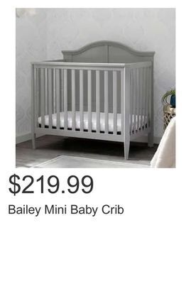 Costco Bailey mini baby crib offer