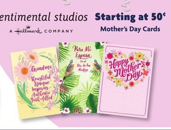 Family Dollar Mother's day cards offer