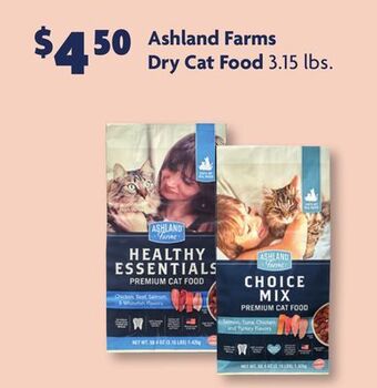 Family Dollar Ashland farms dry cat food offer