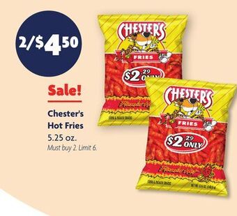 Family Dollar Chester's hot fries offer