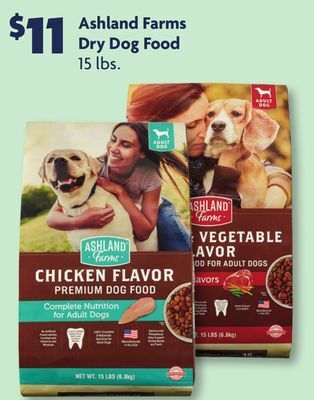 Family Dollar Ashland farms dry dog food offer