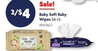 Family Dollar Baby soft baby wipes offer