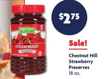 Family Dollar Chestnut hill strawberry preserves offer