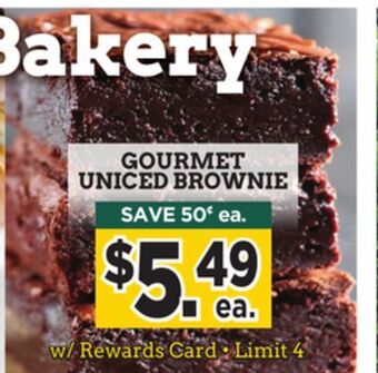 Dearborn Market Gourmet uniced brownie offer