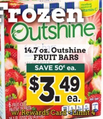 Dearborn Market Outshine fruit bars offer