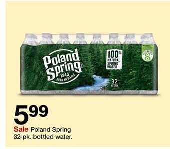 Target Poland spring 32-pk. bottled water offer