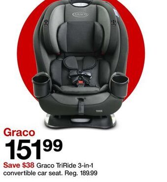 Target Graco triride 3-in-1 convertible car seat offer