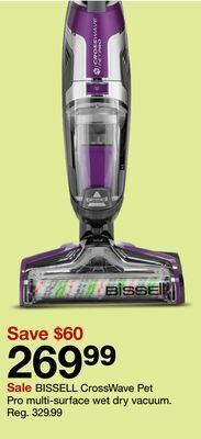 Target Bissell crosswave pet pro multi-surface wet dry vacuum offer
