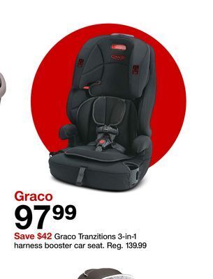 Target Graco tranzitions 3-in-1 harness booster car seat offer