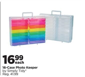 Michaels 16-case photo keeper by simply tidy® offer