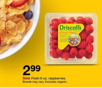 Target Fresh 6-oz. raspberries offer