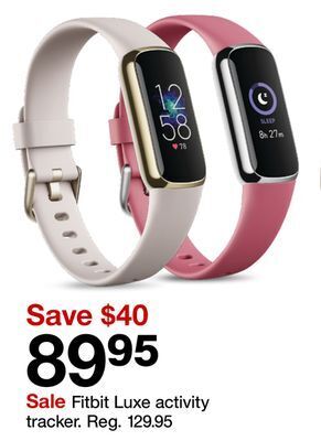 Target Fitbit luxe activity tracker offer