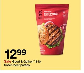Target Good & gather™ 3-lb. frozen beef patties offer