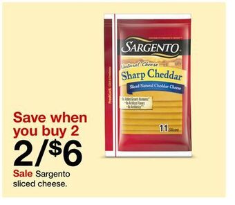 Target Sargento sliced cheese offer