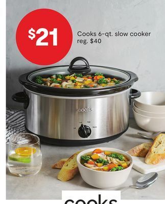 JC Penney Cooks 6-qt. slow cooker offer