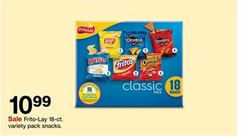 Target Frito-lay 18-ct. variety pack snacks offer