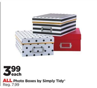 Michaels All photo boxes by simply tidy® offer