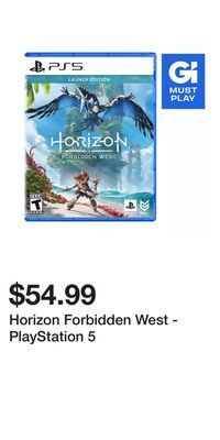 Game Stop Horizon forbidden west - playstation 5 offer