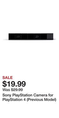 Game Stop Sony playstation camera for playstation 4 (previous model) offer