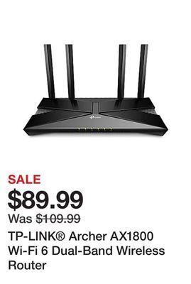 Office Depot Tp-link® archer ax1800 wi-fi 6 dual-band wireless router offer