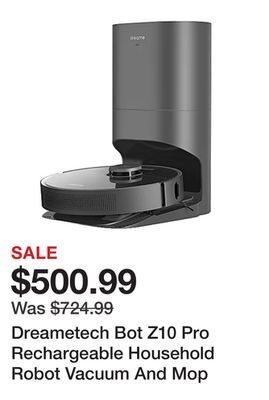 Office Depot Dreametech bot z10 pro rechargeable household robot vacuum and mop offer