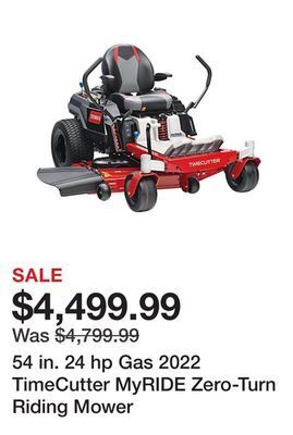 Tractor Supply Company 54 in. 24 hp gas 2022 timecutter myride zero-turn riding mower offer