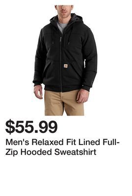 Tractor Supply Company Men's relaxed fit lined full-zip hooded sweatshirt offer